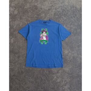 90s Birdhouse Willy Santos Dog Pimp Skate Hook Ups Blue Tee